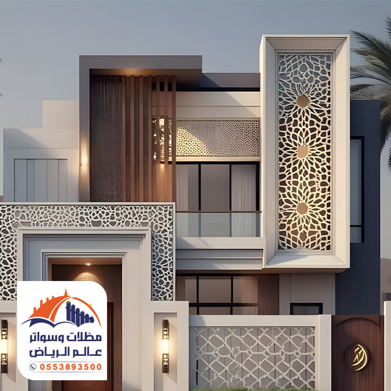 واجهة قص ليزر مؤسسة عالم الرياض