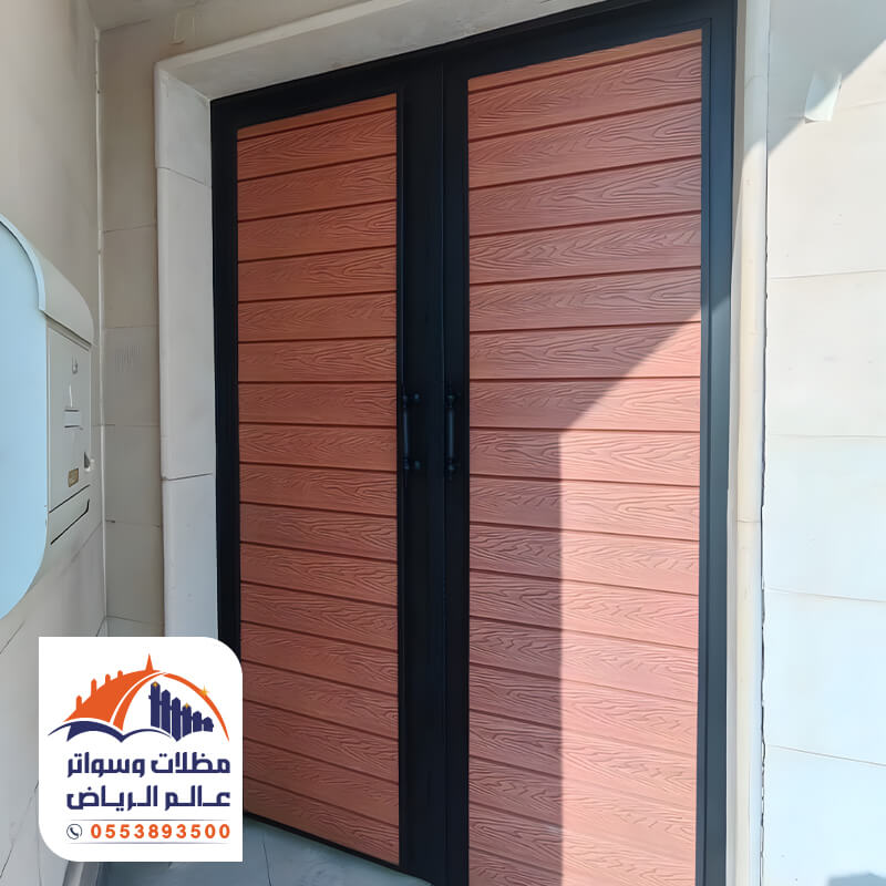 أشكال ابواب بديل الخشب تلبيس ابواب بديل خشب