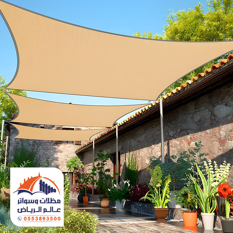 أشكال مظلات شد انشائي