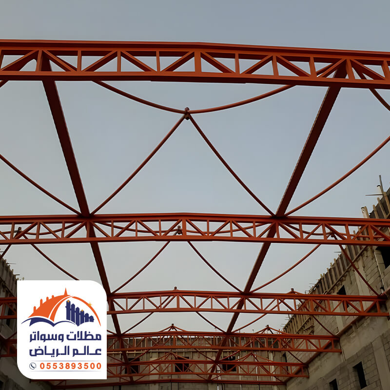 تركيب مظلات مدارس من قبل مؤسسة مظلات وسواتر عالم الرياض