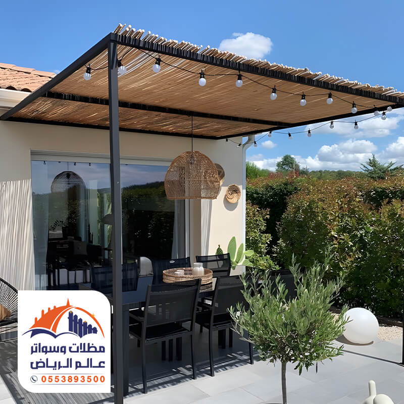 ديكورات خيزران خارجية للجلسات