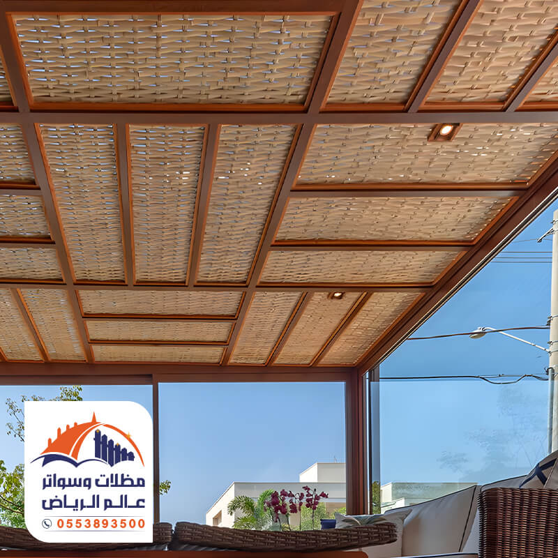 مظلات بامبو مؤسسة عالم الرياض