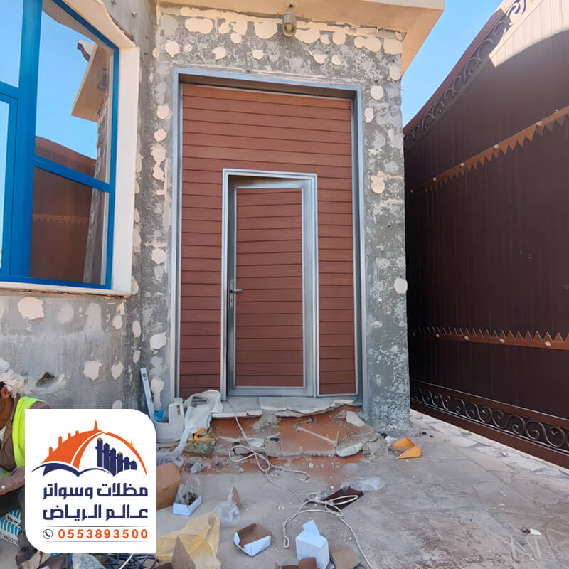 تلبيس ابواب بديل الخشب مؤسسة عالم الرياض