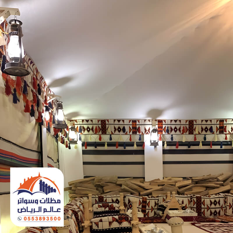 خيام ملكية فخمة من الداخل