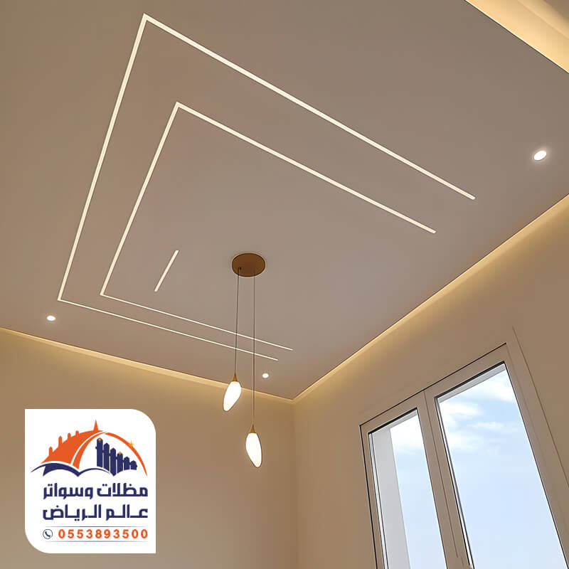 سقف جبس بورد الرياض باضاءة مخفية