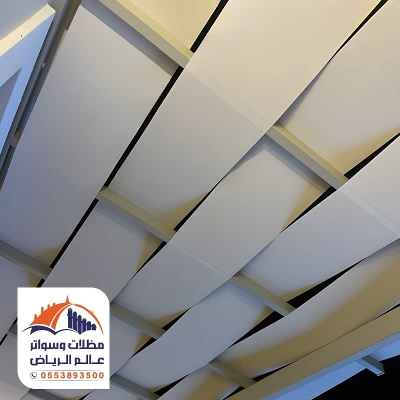 أشكال مظلات قماش لدى مؤسسة عالم الرياض